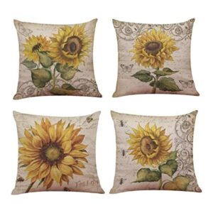 Ogrmar 4 fundas de almohada de 18 x 18 pulgadas fundas de_1