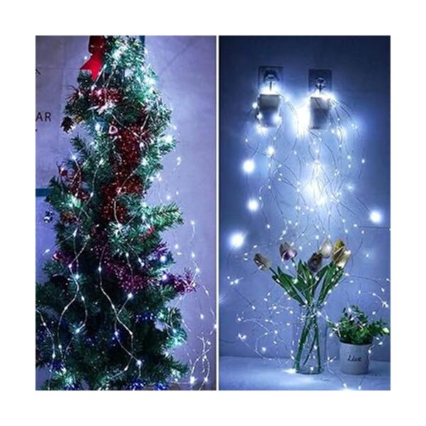 Guirnalda de luces LED funciona con pilas con temporizador_3