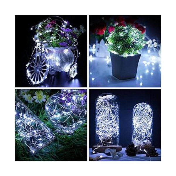 Guirnalda de luces LED funciona con pilas con temporizador_2