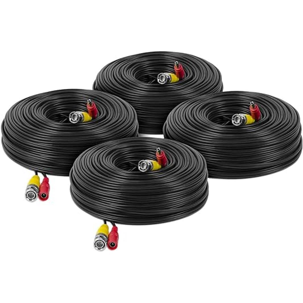 Amcrest 4Pack 4K Cable de cámara de seguridad 100FT BNC