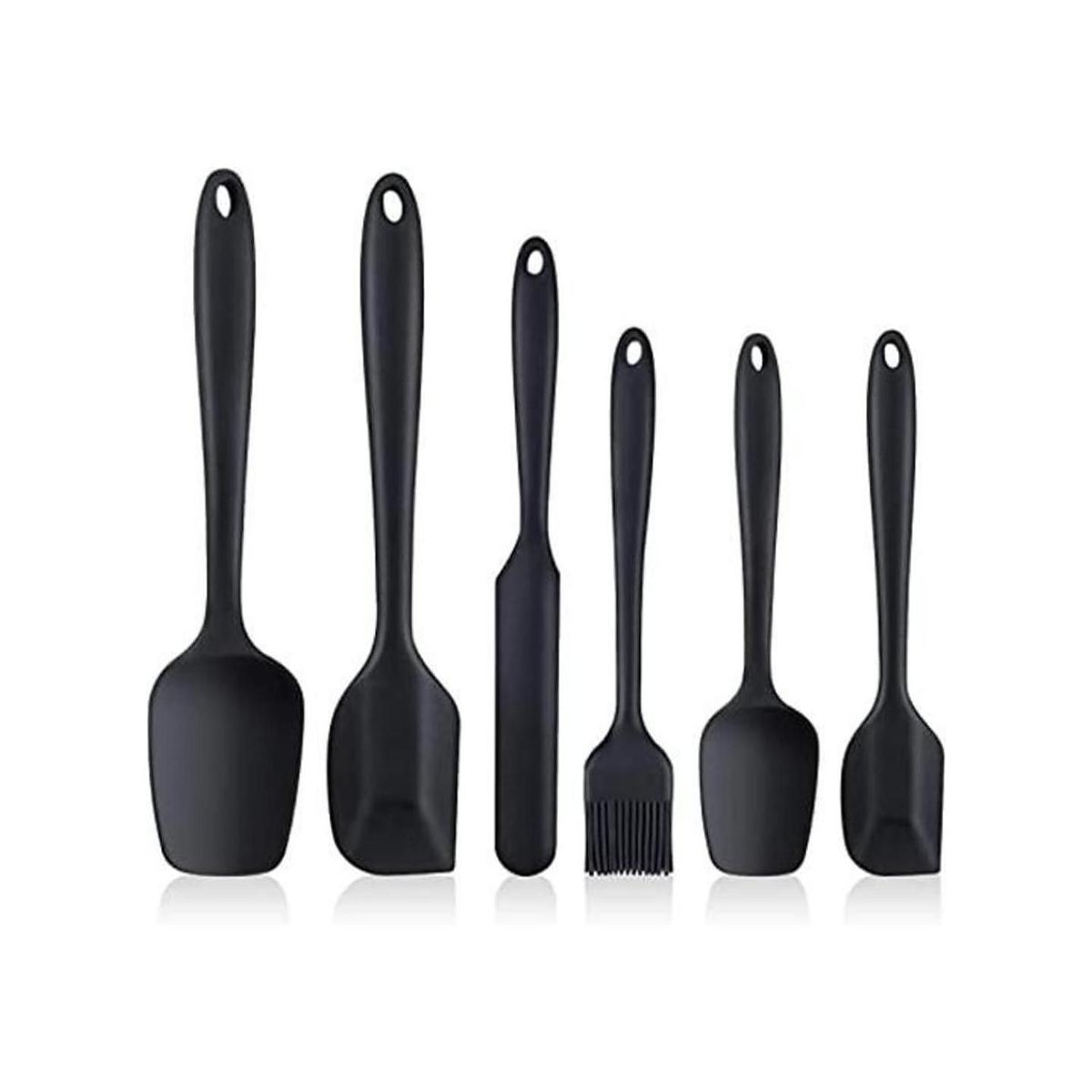 Juego de 6 espátulas de silicona de grado alimenticio