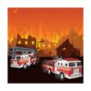ArtCreativity Camiones de bomberos de 5.5 pulgadas Juego
