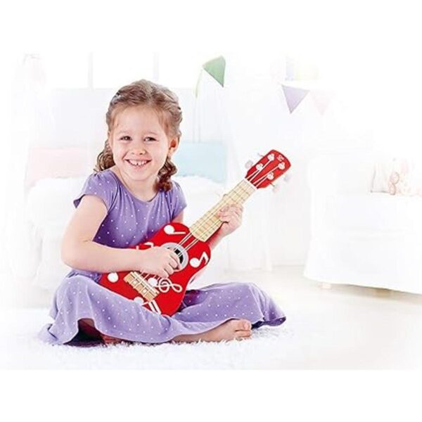 Hape Ukelele de juguete de madera para niños multicolor_2