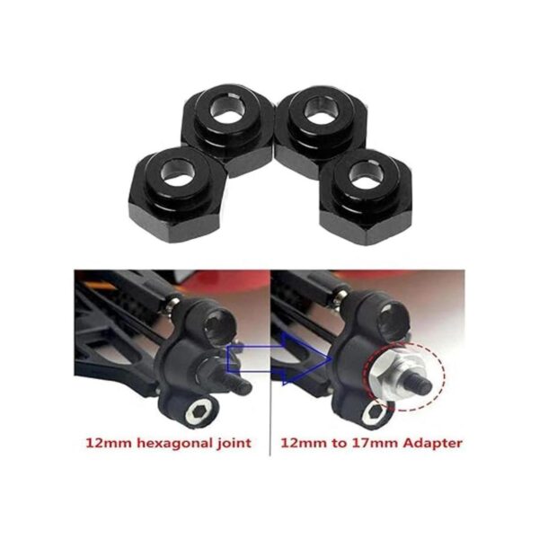 ShareGoo Juego de 4 adaptadores hexagonales para ruedas_5