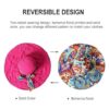LassZone Gorro de sol reversible para mujer plegable_3