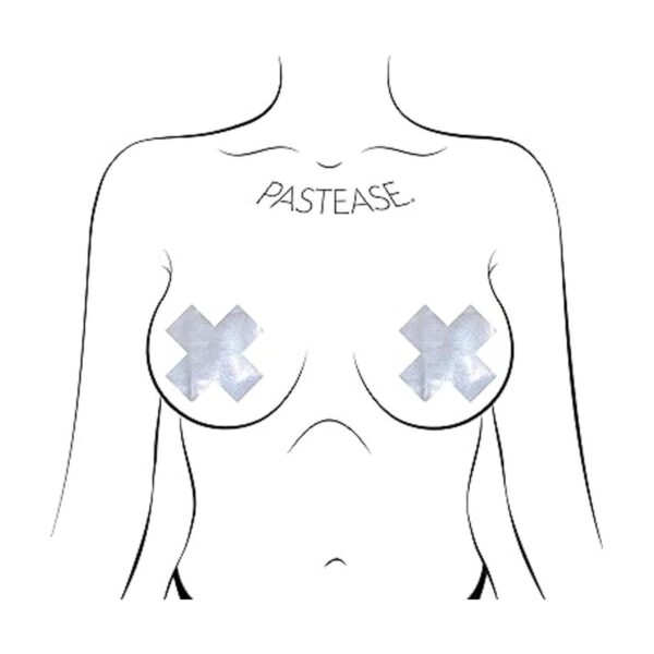 Pastease Pezple Cover Pasties Plus X Cruz holográfica_4