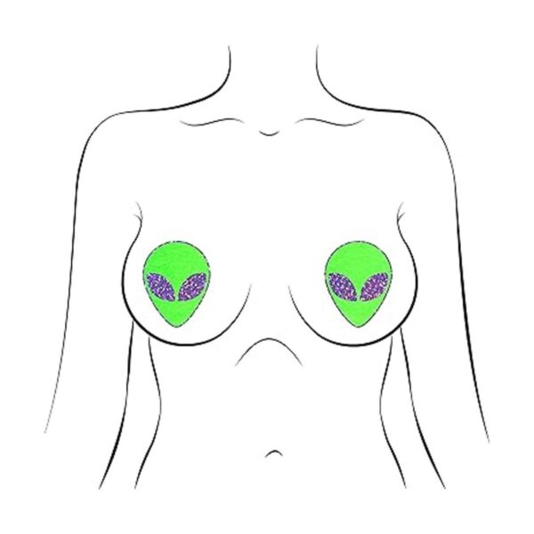 Pastease Pezple Pasties Alien NeónGlow in the Dark_2