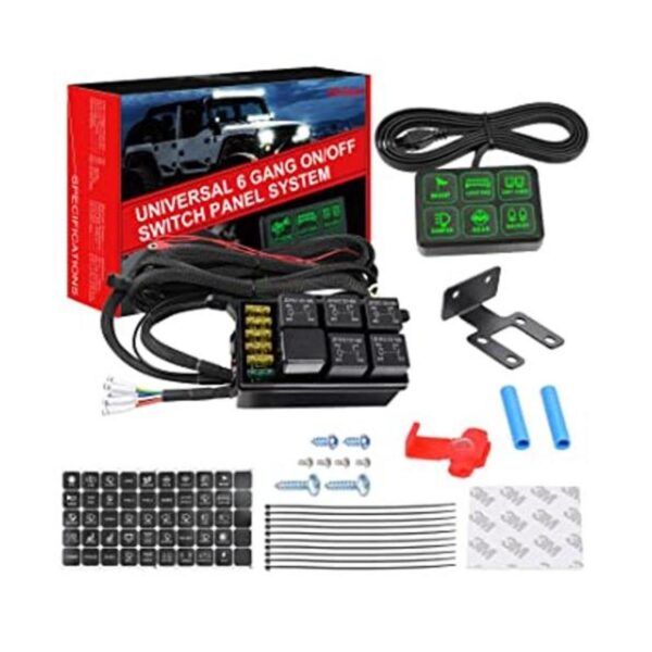 Kit de panel de interruptor de 6 bandas sistema de relé_1
