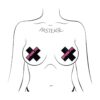 Pastease Pezple Cover Pasties Plus X Cruz negra líquida_4