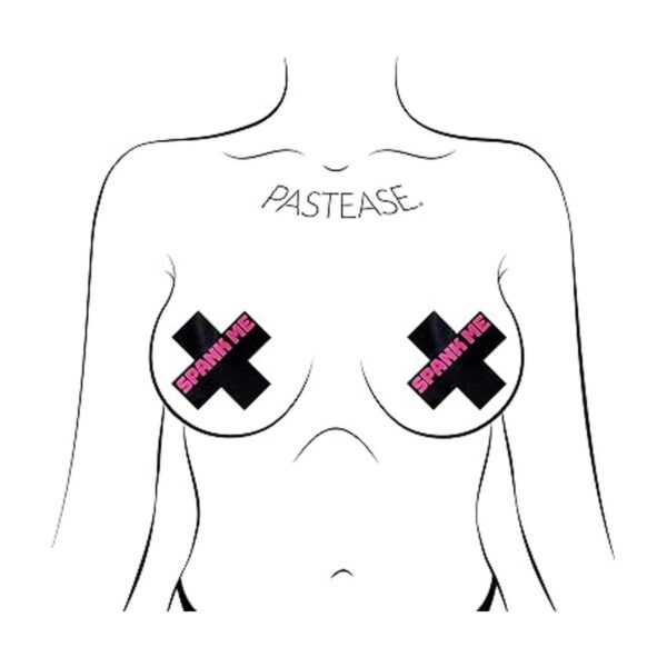 Pastease Pezple Cover Pasties Plus X Cruz negra líquida_4