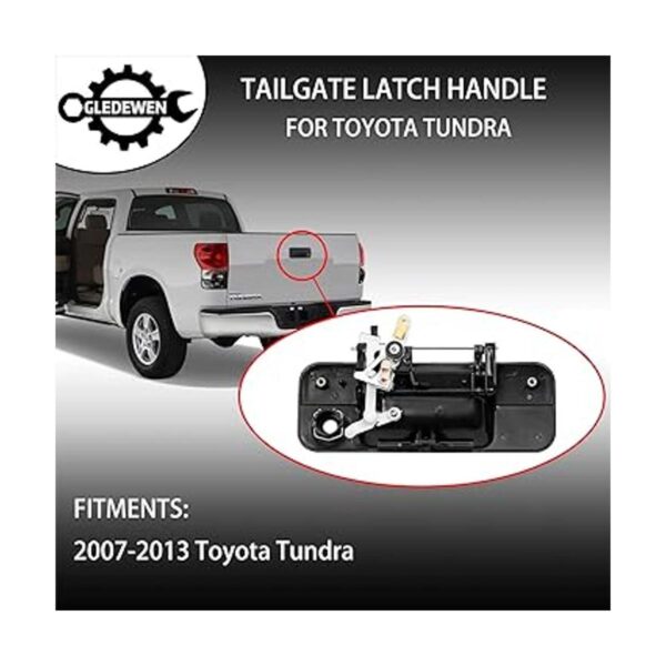 Manija para portón trasero con cerradura para Toyota_3