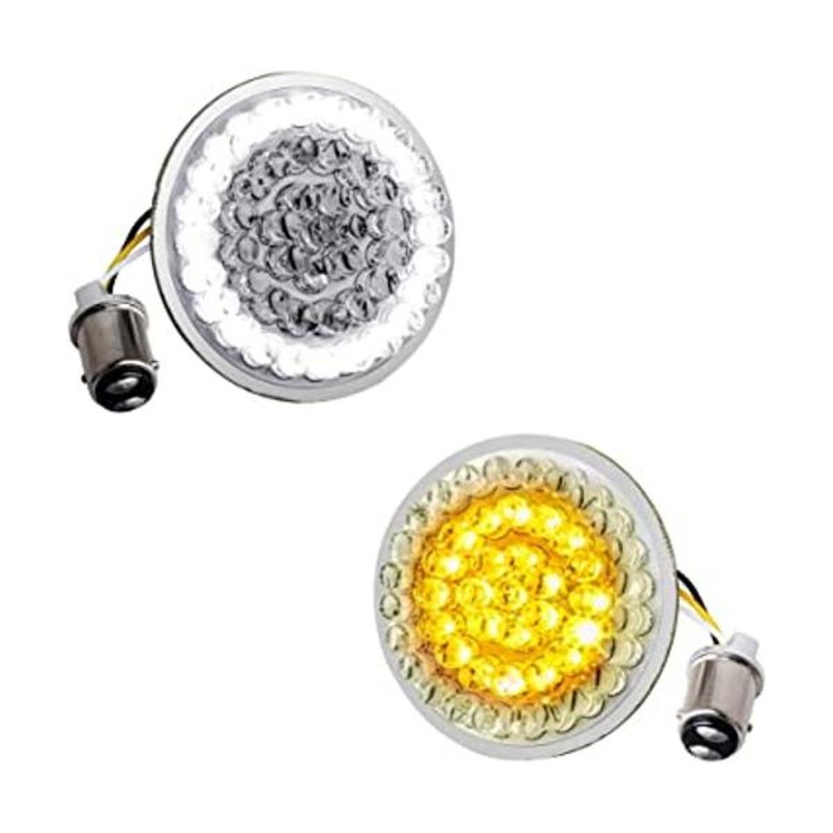 NTHREEAUTO Luces LED de 2 pulgadas estilo bala direccional