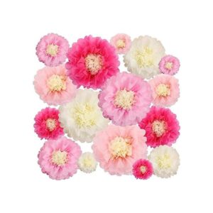 Aunifun 16 piezas de papel de flores de crisanto flores