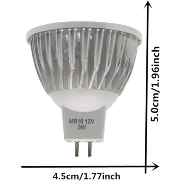 JKLcom MR16 Bombillas LED de 3 W MR16 Base LED 12 V 3 W_3