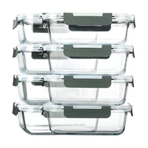 Recipiente de cristal para comida de MCIRCO 8 unidades_1