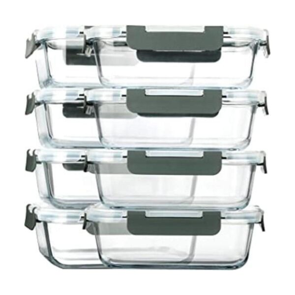 Recipiente de cristal para comida de MCIRCO 8 unidades_1