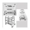 Nisorpa Carrito utilitario de acero inoxidable de 3_4