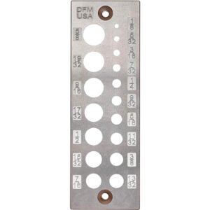 DFM A2 Placa de acero con 17 agujeros 17 agujeros_1