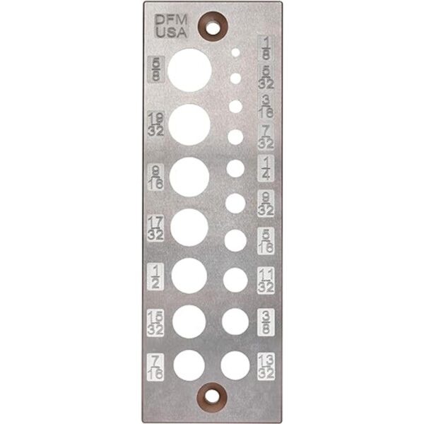 DFM A2 Placa de acero con 17 agujeros 17 agujeros_1