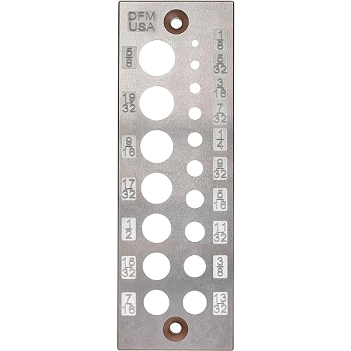 DFM A2 Placa de acero con 17 agujeros 17 agujeros