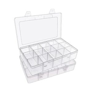 SGHUO Caja de almacenamiento de 15 rejillas para cinta_1
