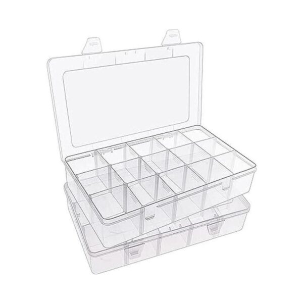 SGHUO Caja de almacenamiento de 15 rejillas para cinta_1