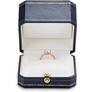 Oirlv Caja de anillo de compromiso Noble Caja de regalo de_3