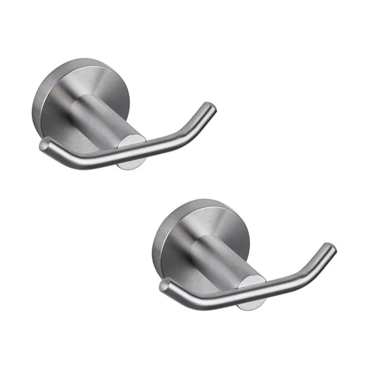 GERZ Gancho doble para toalla de baño acero inoxidable