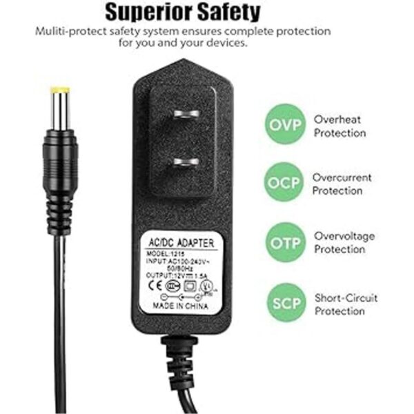 STRIVY Adaptador de CA de 12 V para Sony Blu Ray Player_2