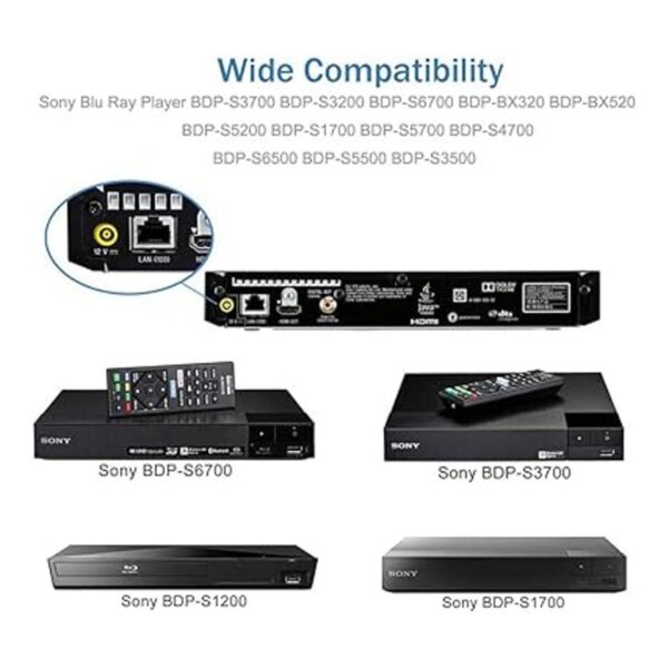 STRIVY Adaptador de CA de 12 V para Sony Blu Ray Player_5