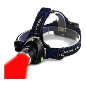 AuKvi Faro de luz roja faro LED rojo de 3 modos faro