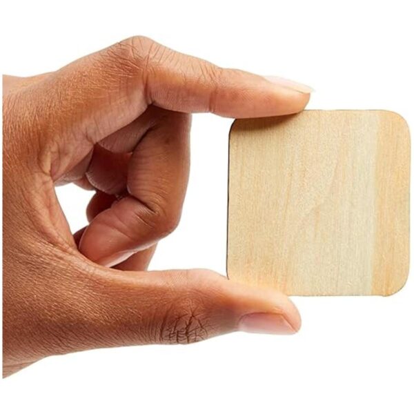 Paquete de 60 cuadrados de madera de 2 x 2 para_3