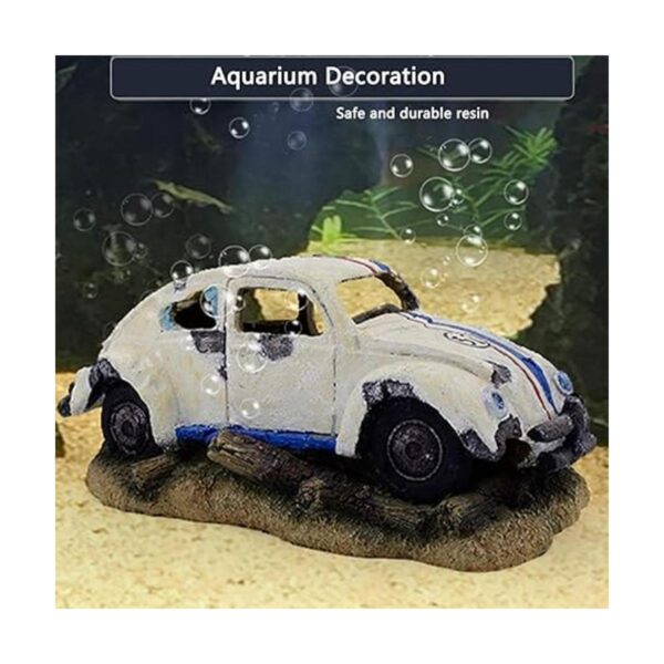 Capetsma Decoración de acuario adorno de resina de coche