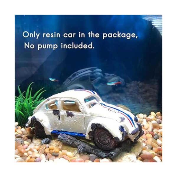 Capetsma Decoración de acuario adorno de resina de coche