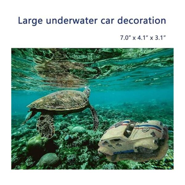 Capetsma Decoración de acuario adorno de resina de coche