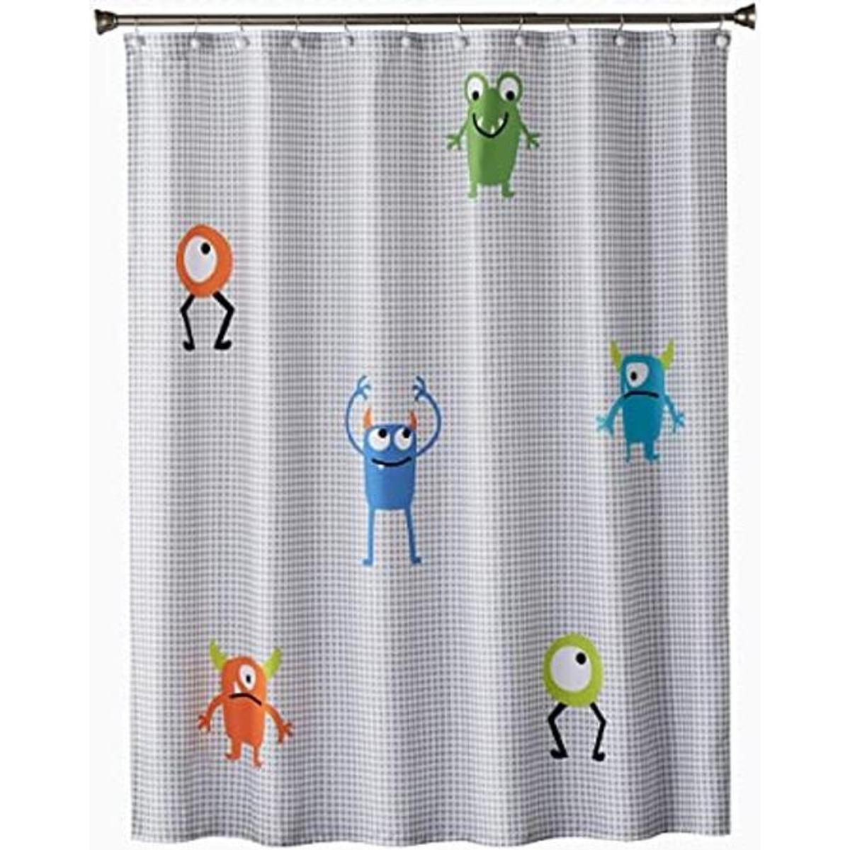 Skl Home Monsters Cortina de ducha multicolor