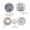 Farol de papel funciona con pilas luces LED colgantes con_3
