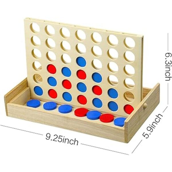 Arfun Juego de mesa de conexión de madera 4 en una fila_5