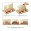 Arfun Juego de mesa de conexión de madera 4 en una fila_3
