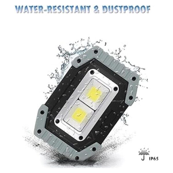 FOSFIS Luz de trabajo recargable 30 W 1500 lúmenes
