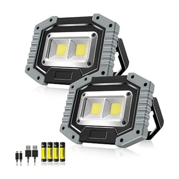 FOSFIS Luz de trabajo recargable 30 W 1500 lúmenes