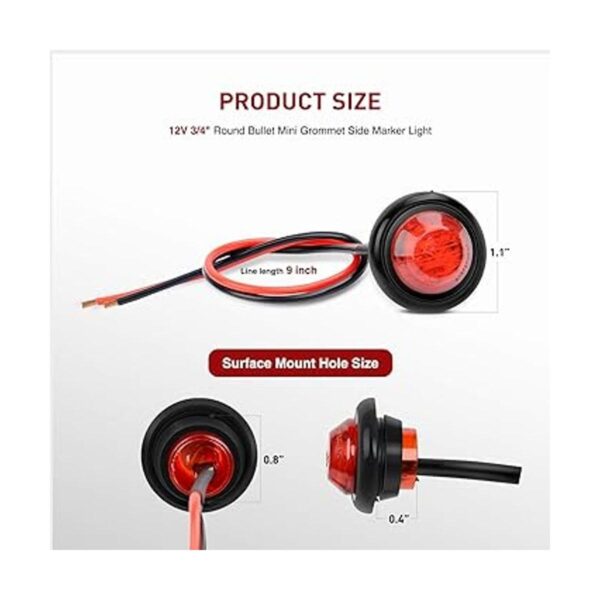 Nilight TL04 10 luces LED redondas de 34 pulgadas LED_2
