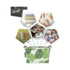 HKEC Cesta rectangular de almacenamiento con asas caja de