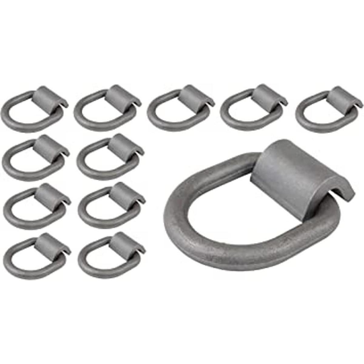 Mytee Products Paquete de 12 anillos en D forjados de 12