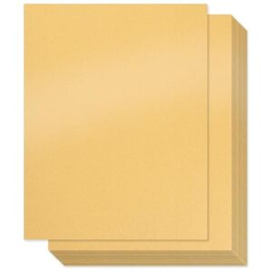 Papel dorado brillante Paquete de 100 papeles de