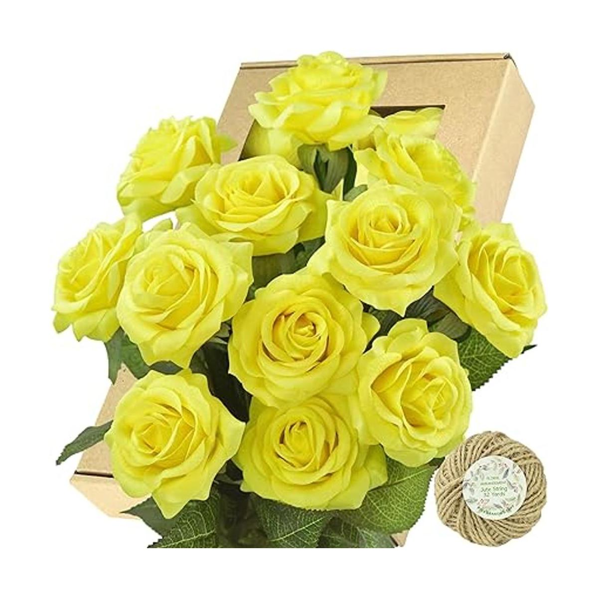 FiveSeasonStuff Rosas falsas flores de boda flores