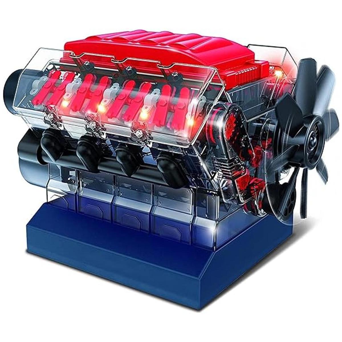 El kit de construcción de motor de combustión V8 de Playz