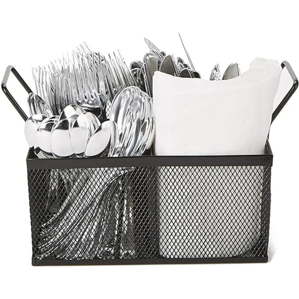 Mind Reader Meshsq4blk 4 secciones de malla Caddy