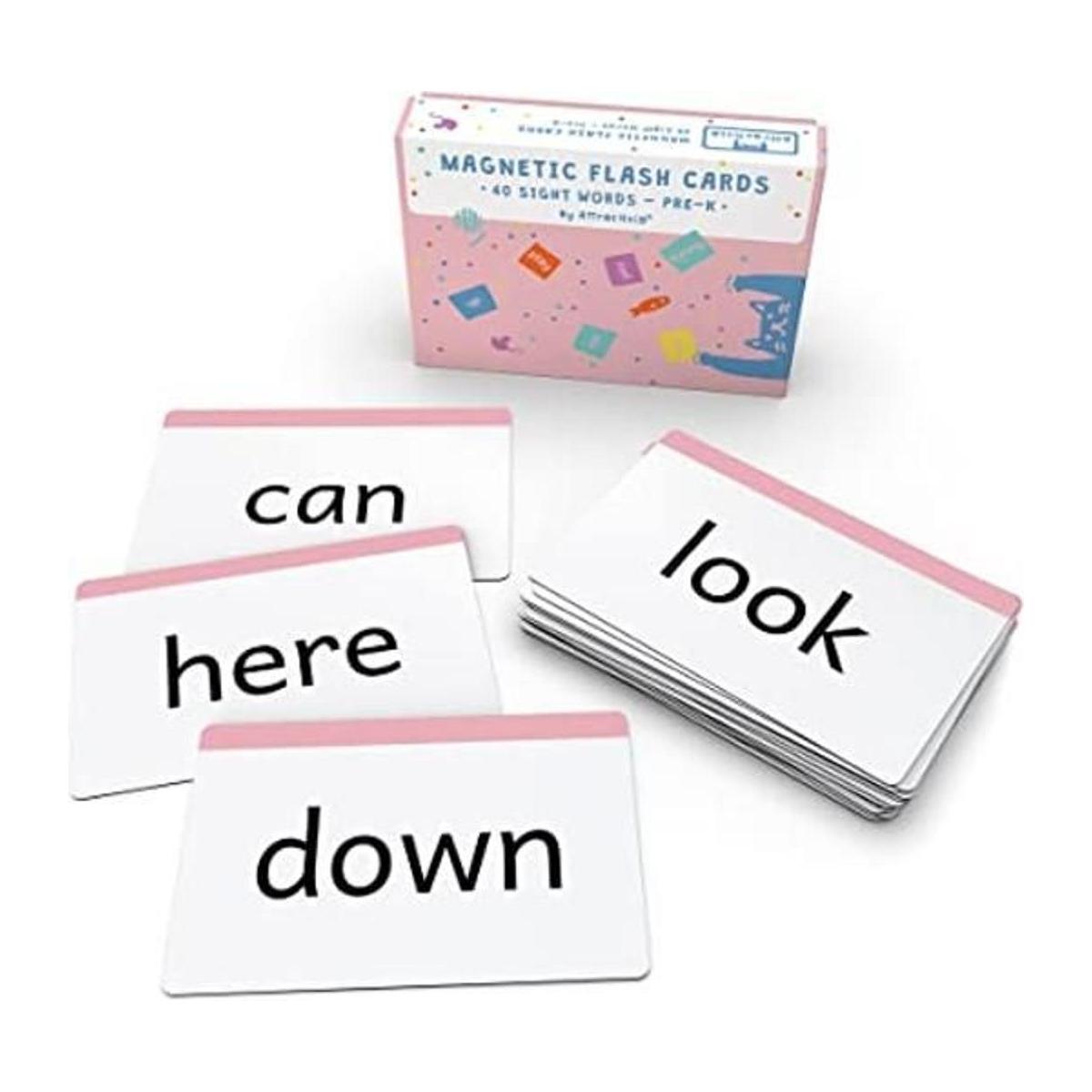 Attractivia Sight Words Tarjetas magnéticas