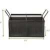 Mind Reader Meshsq4blk 4 secciones de malla Caddy